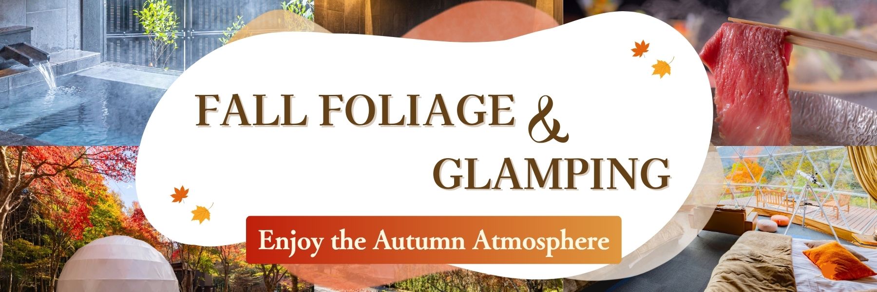 Recommended glamping facilities where you can enjoy autumn foliage