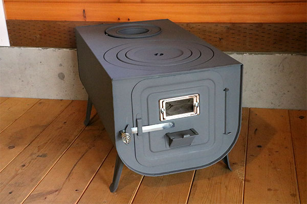 Install a wood stove in fall and winter