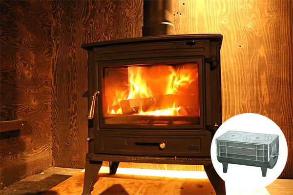 Install a wood stove in fall and winter