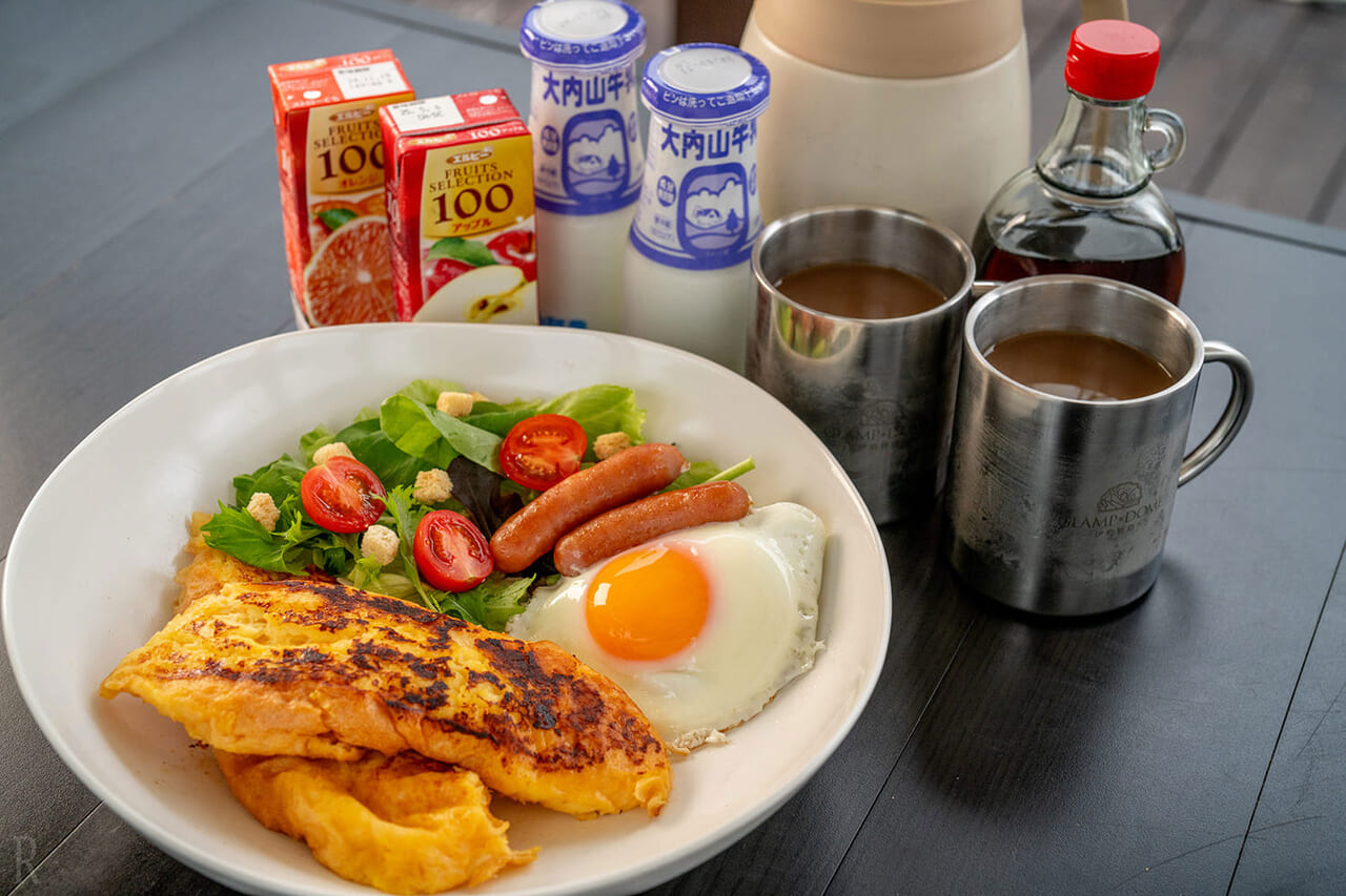 一晩浸したフレンチトースト【朝食メニュー】