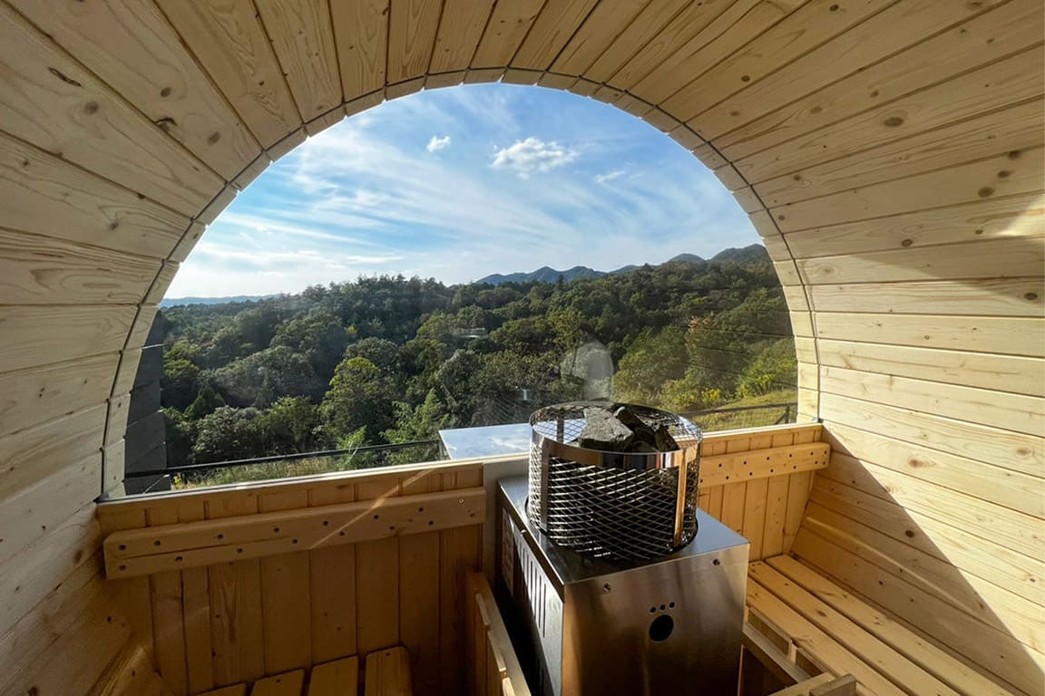 Barrel sauna