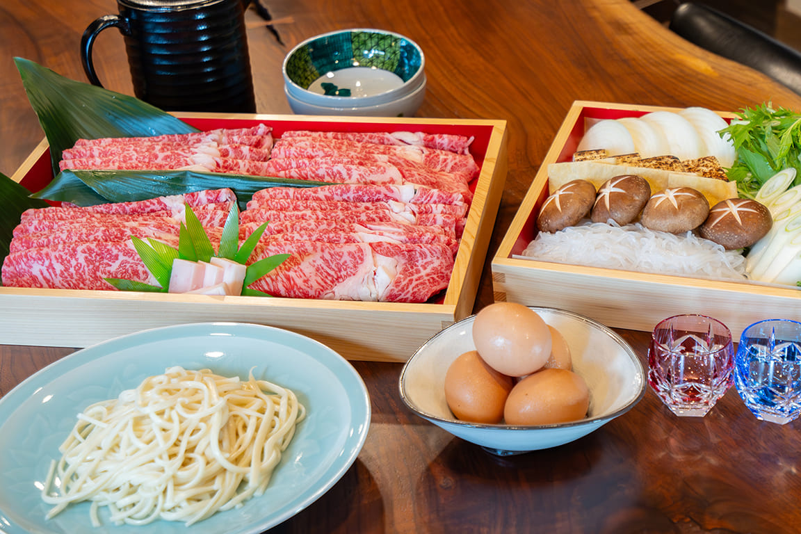 Awaji Nyuza Beef Sukiyaki Menu