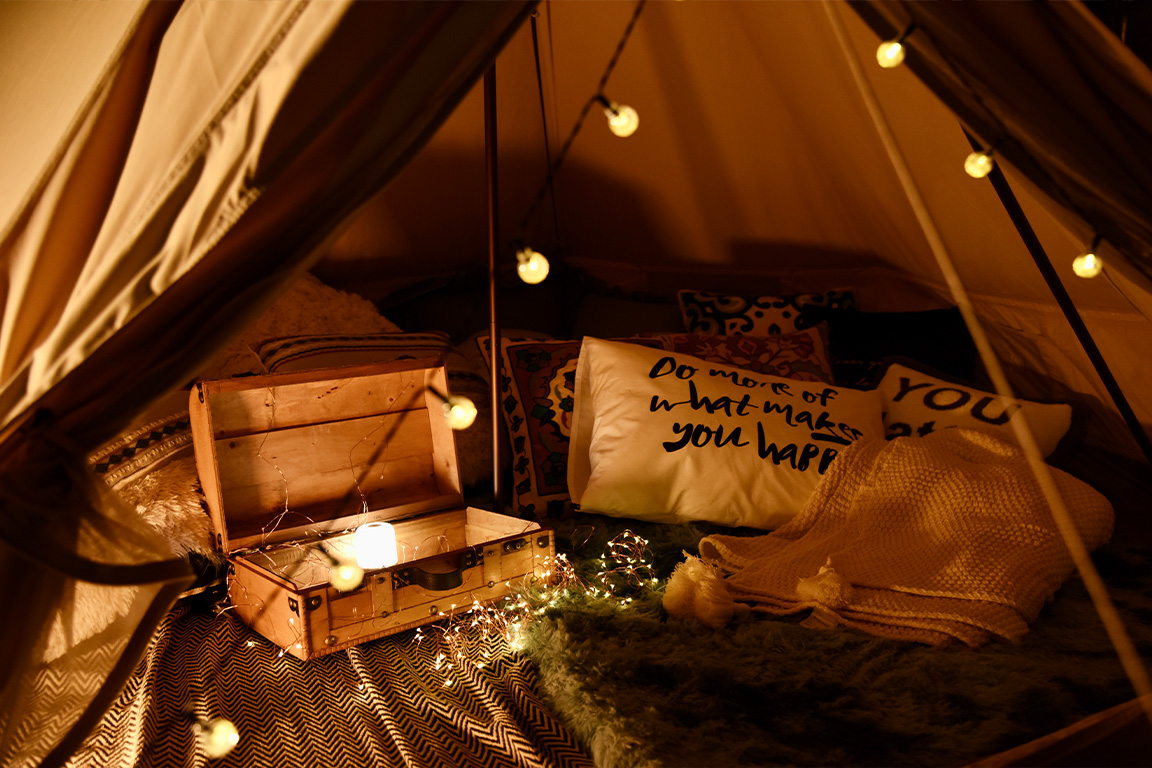 Glamping tent