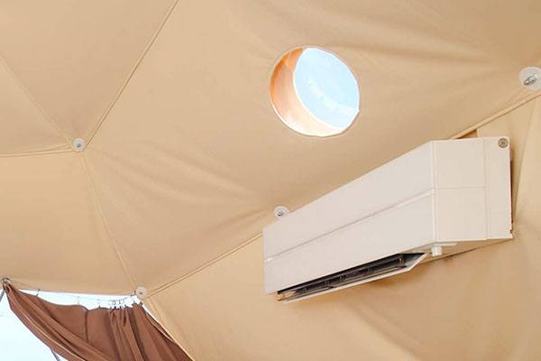 All buildings equipped with air conditioning