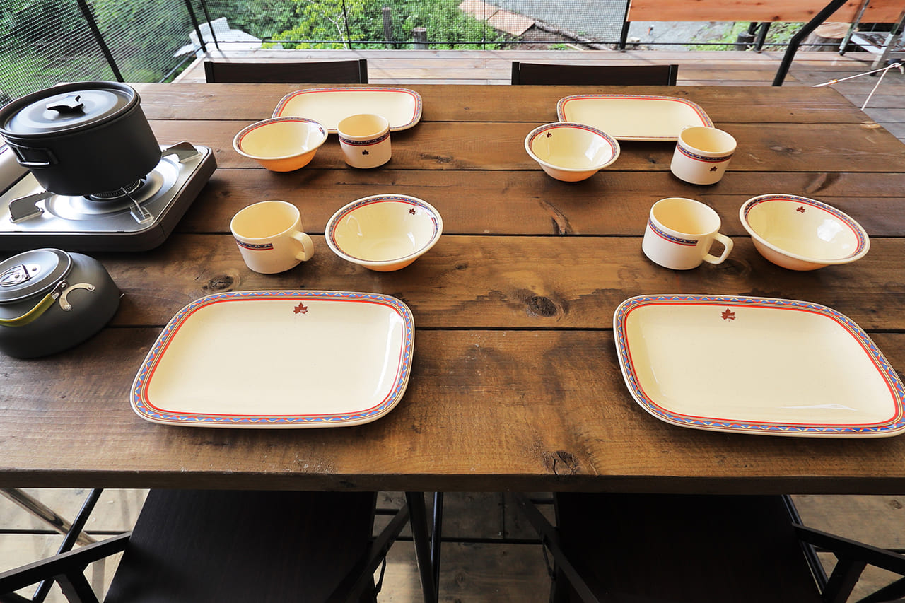 [Mahoroba Dome Tent/FujiView Deck/FujiView Suite] 附餐具