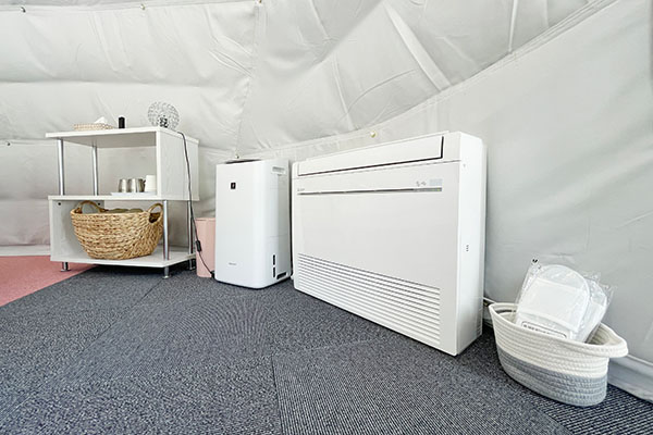 All buildings equipped with air conditioning