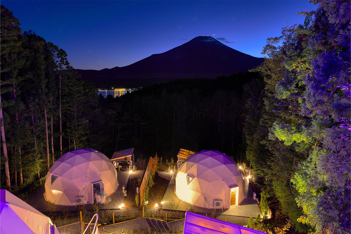 Lake Yamanaka glamping with a view of Mt. Fuji LE NIDO [Yamanashi]