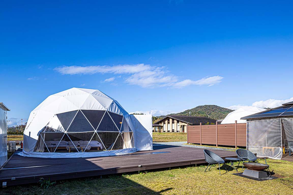 <Limited to 3 groups> All-inclusive glamping Yunohana Onsen Keburikawa [Kyoto]