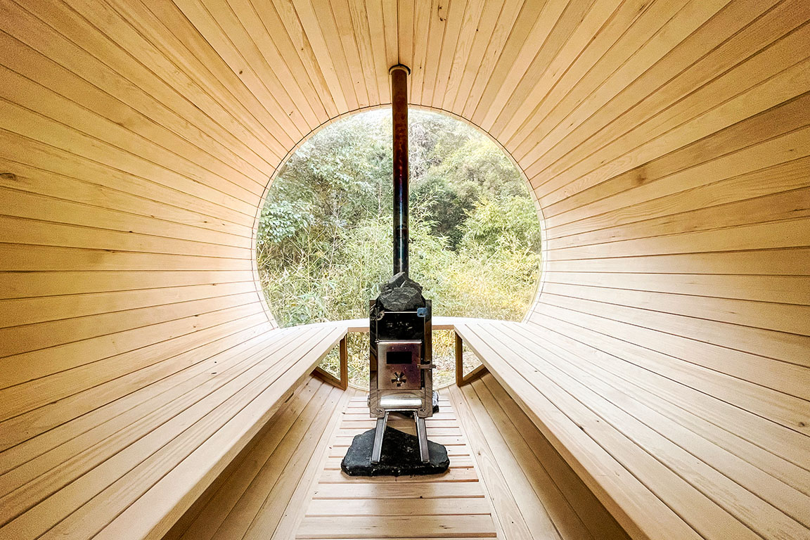 Outdoor sauna