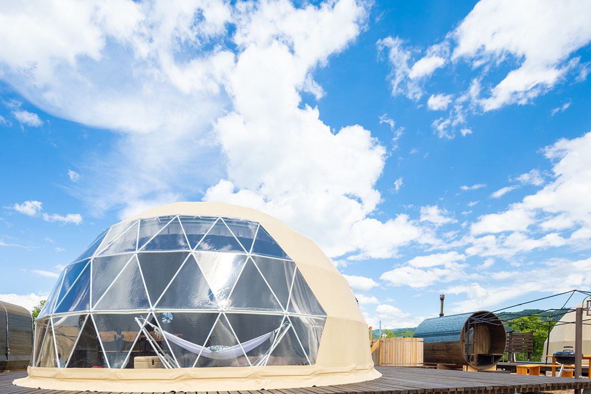 7M dome barrel sauna