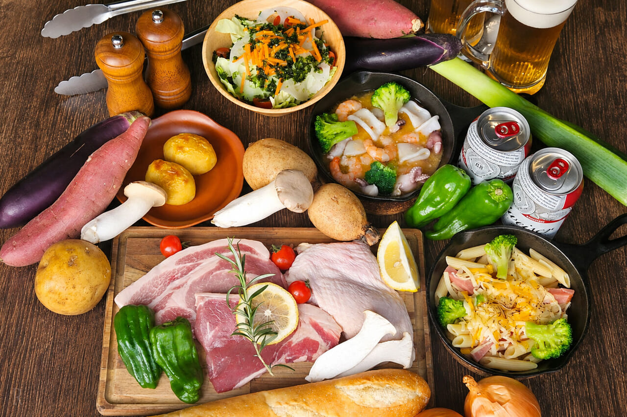 ■Standard■ Glamping BBQ with aged steak and Ibaraki vegetables