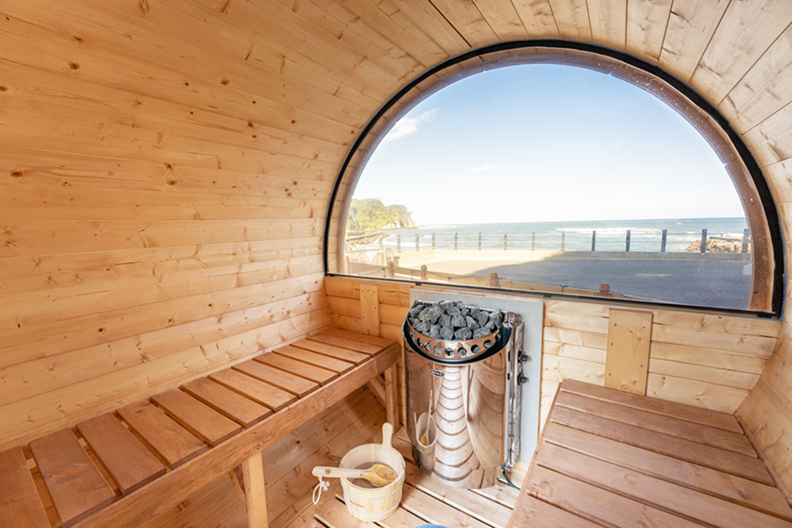 Barrel sauna