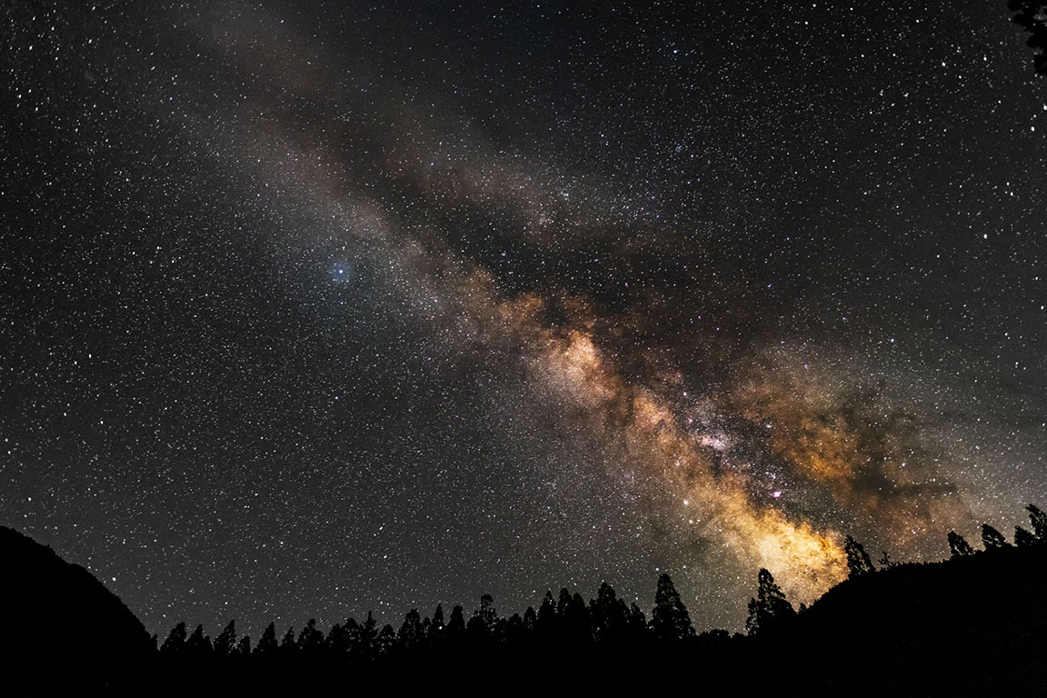 星空がきれいの写真