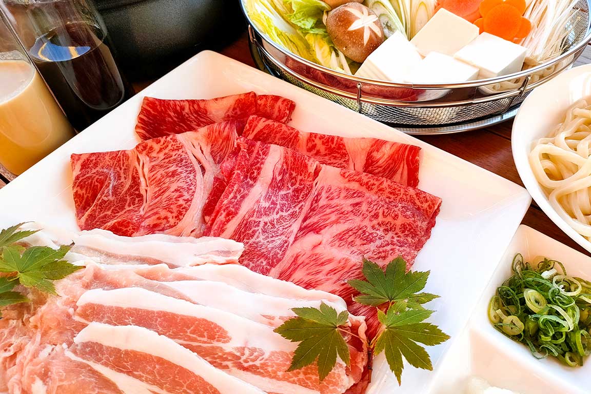 期間限定！選べるお鍋<br>・近江牛＆蔵尾ポークのしゃぶしゃぶコース<br>・特選和牛のもつ鍋コース