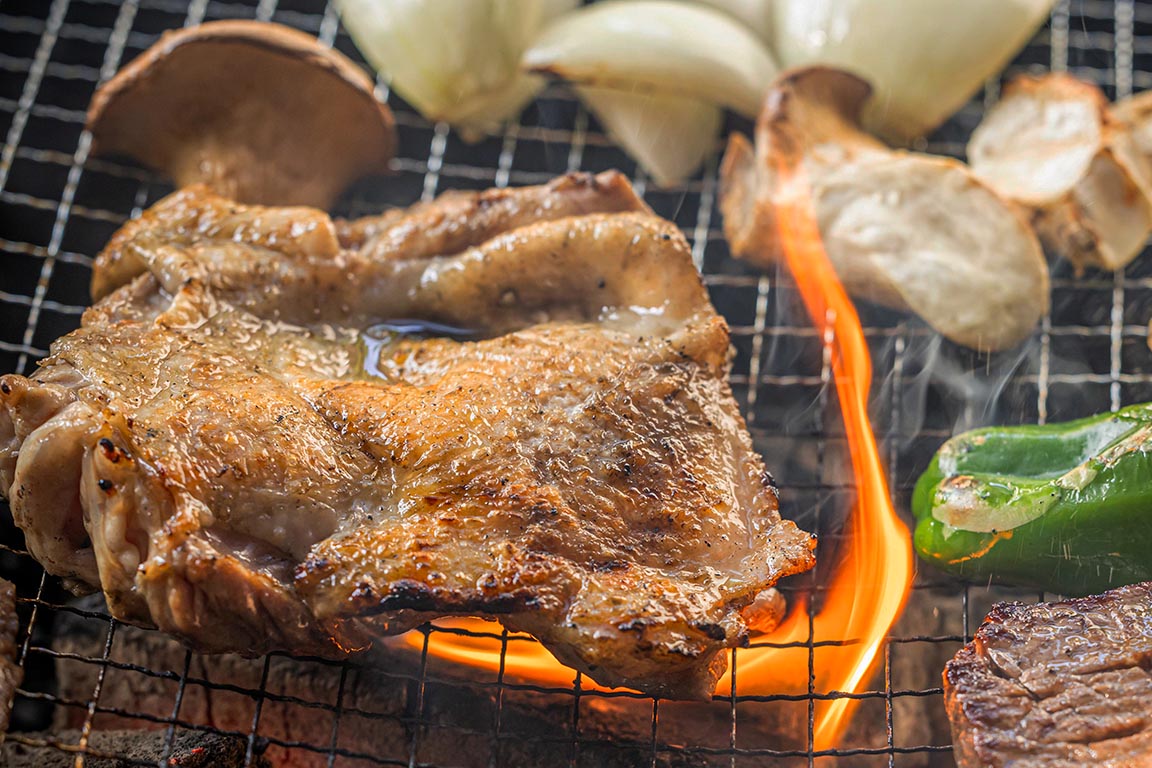 Kyoto-style BBQ set with Kyoto Tamba chicken