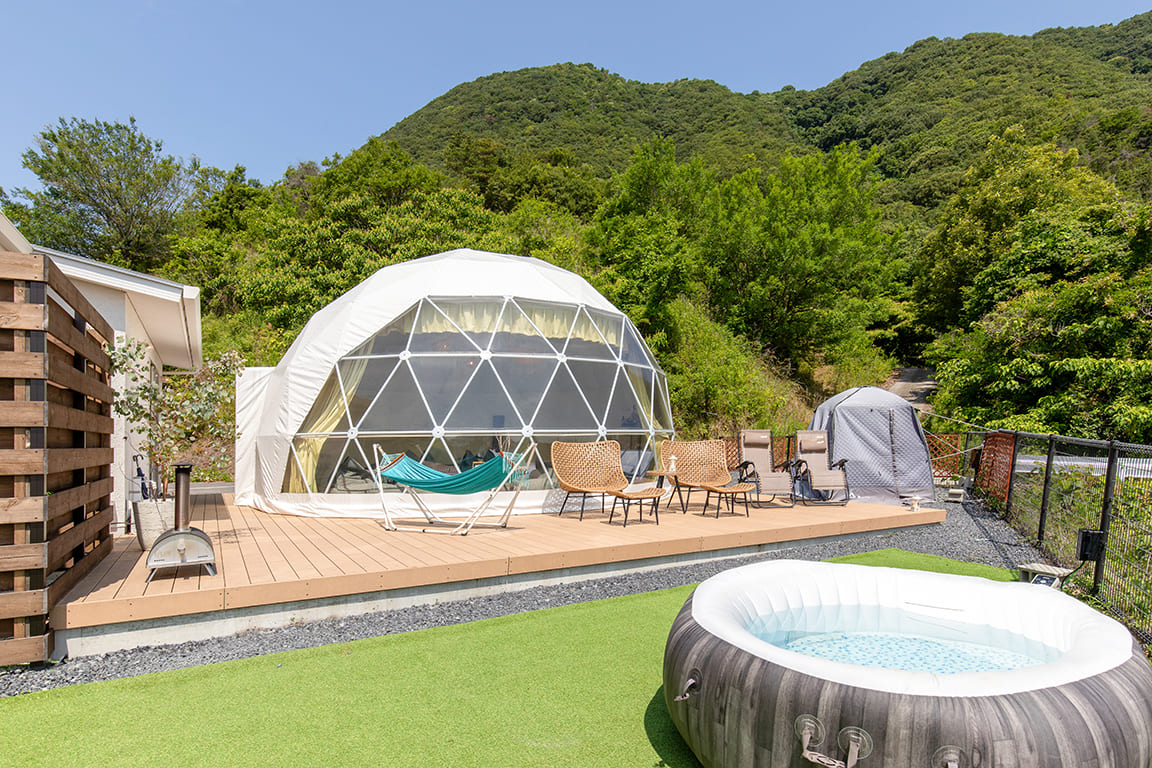 sauna panoramic dome