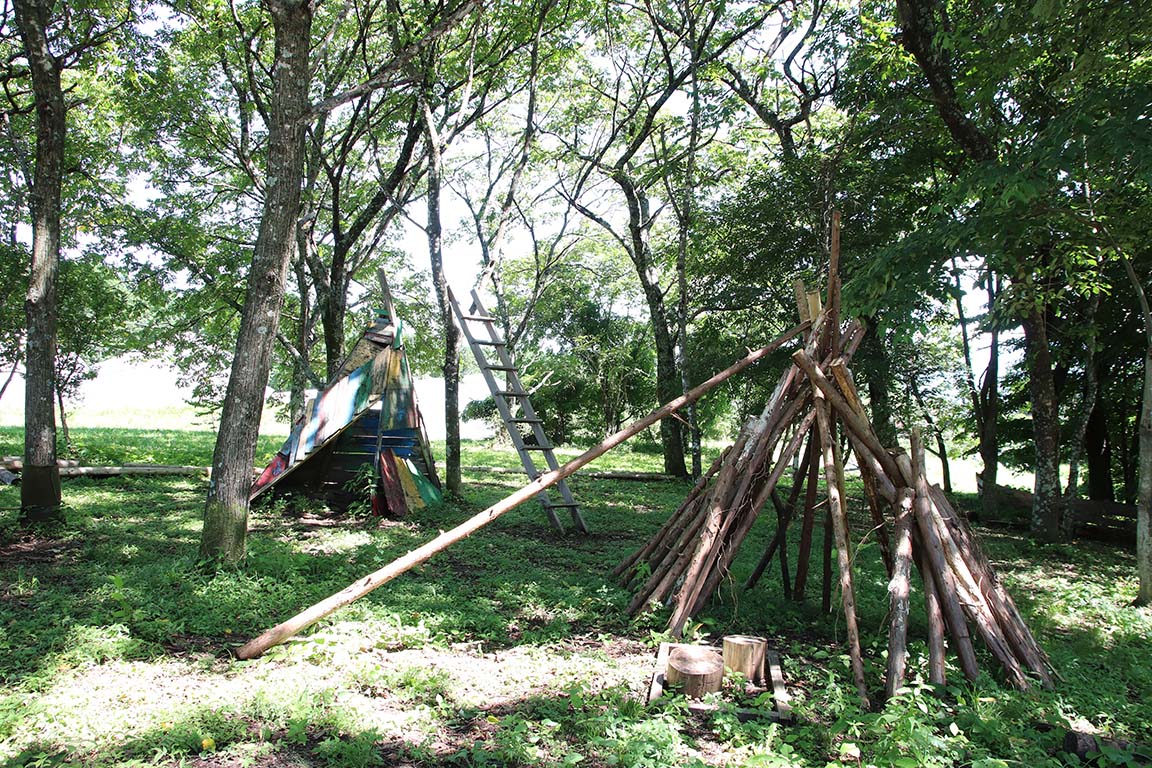 Play equipment in the park