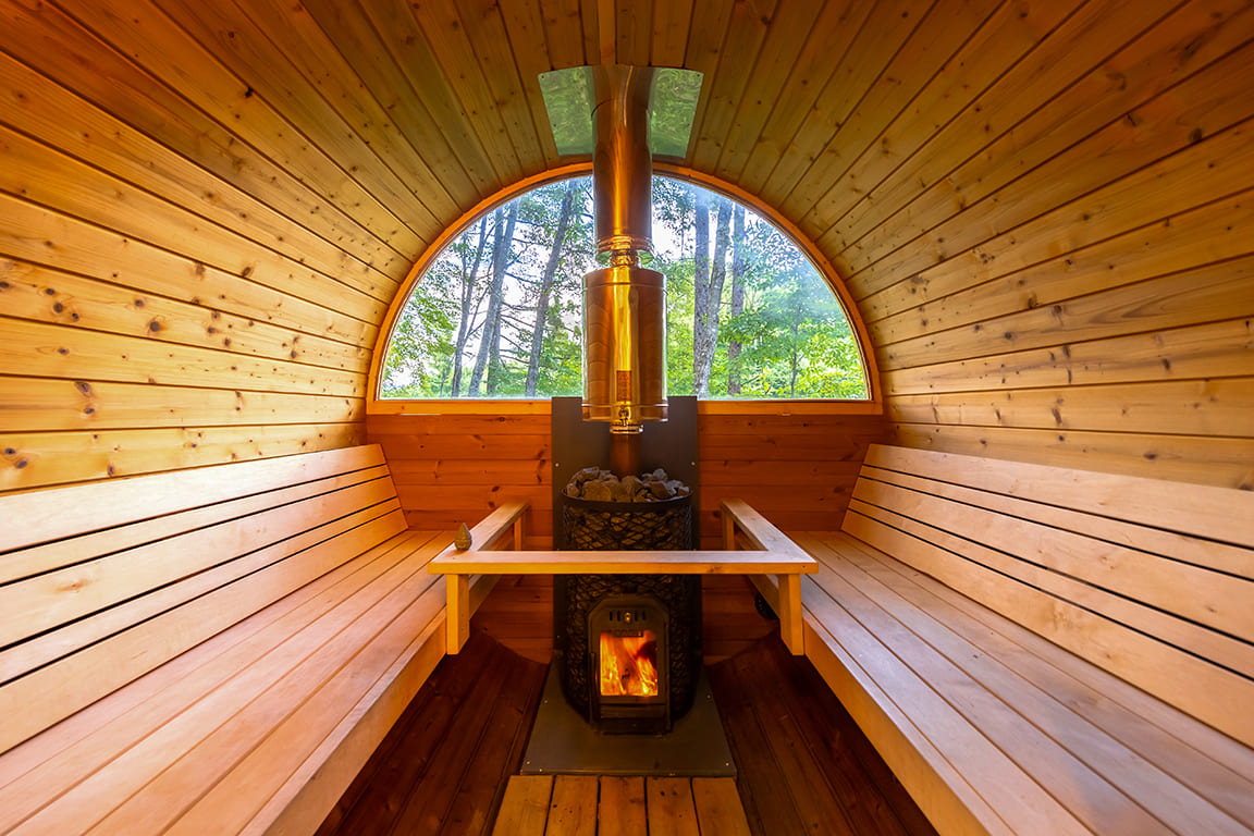 Barrel sauna