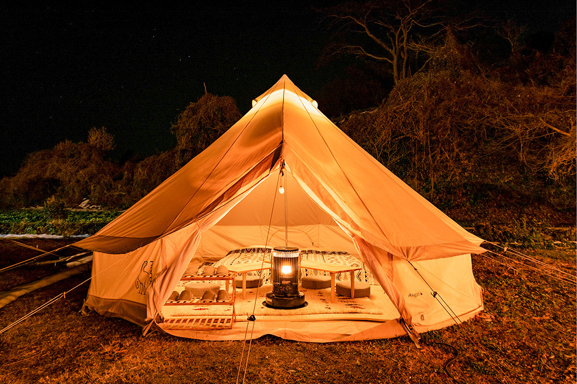 Spacious and comfortable tent