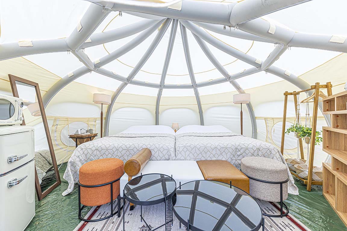 Glamping tent