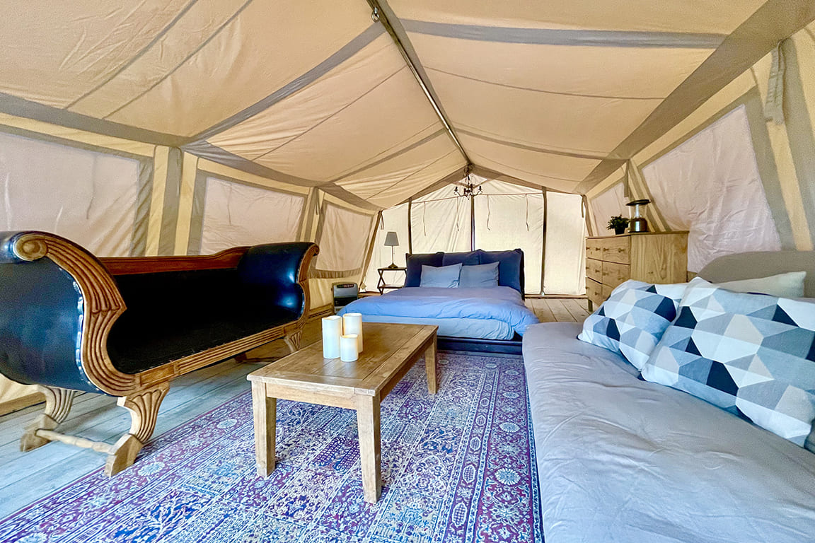 Glamping tent/cabana