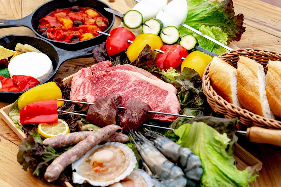 [BBQ to enjoy the food of Awaji Island]