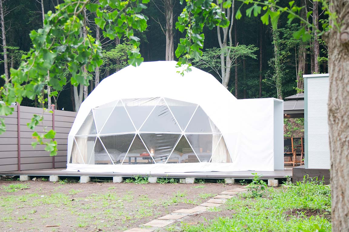 <Limited to 3 groups> Healing glamping with forest bathing in Izu Ikkuishi [Shizuoka Prefecture]