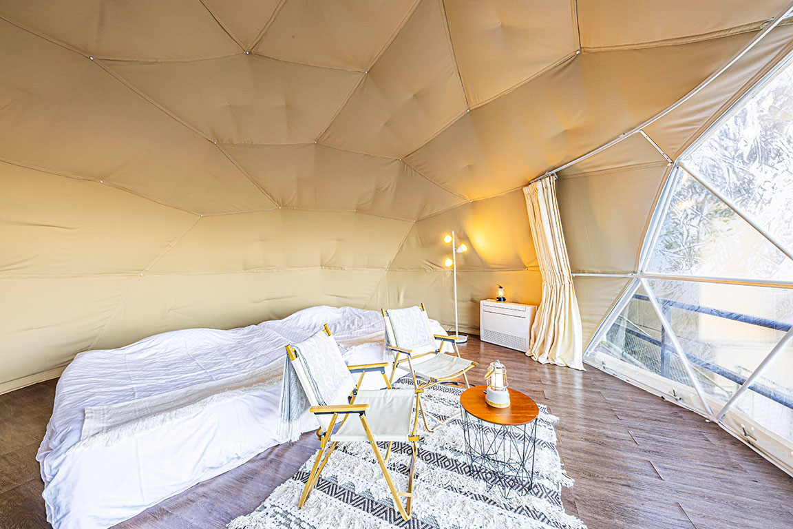 Glamping dome