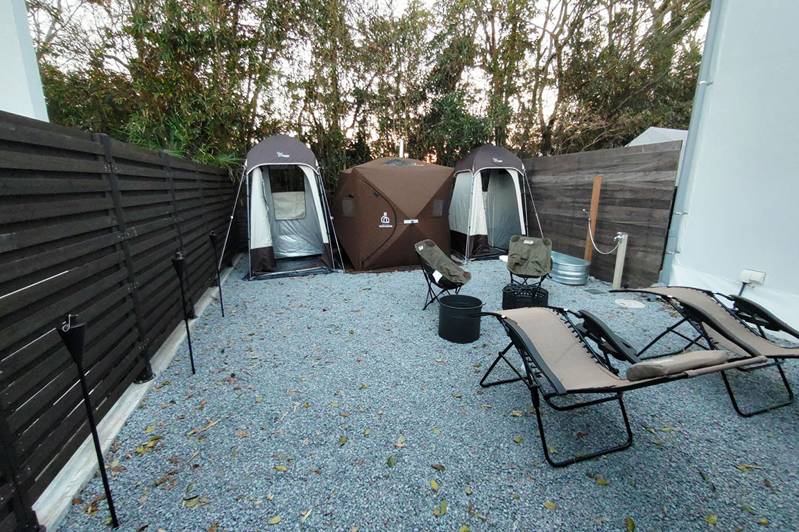 tent sauna garden