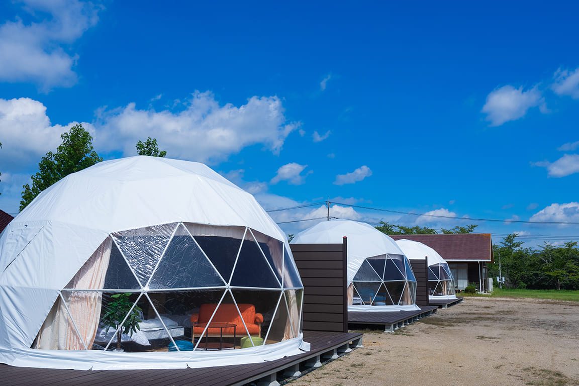 <Limited to 3 groups> Natural Onsen Glamping Sera-Kouyu [Hiroshima]