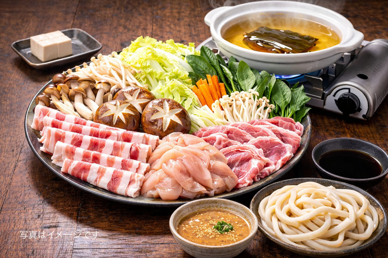房総ポークと錦爽鶏のしゃぶしゃぶ