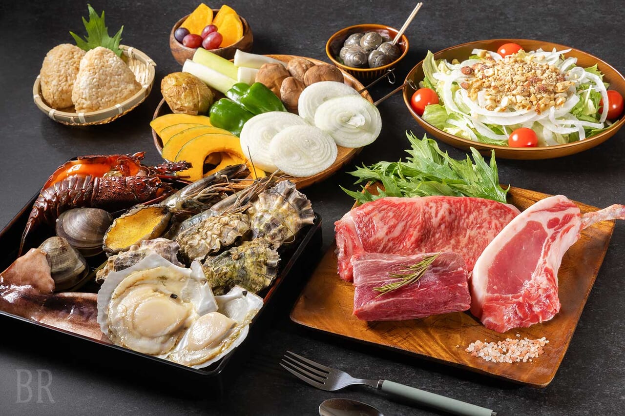 そうさ若潮牛＆地産豚＆海鮮BBQコース