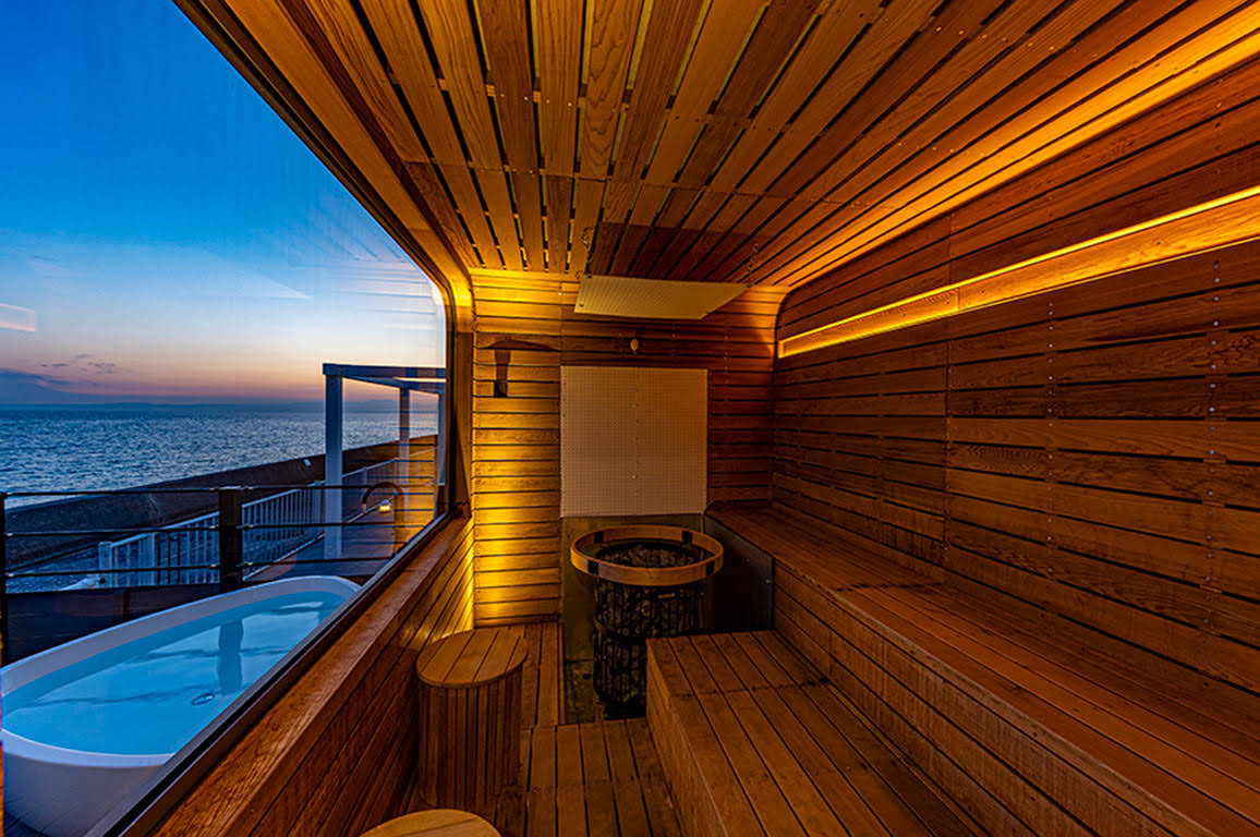 SPACE KEY POINT Riviera Zushi Marina open-air bath, sauna and sea