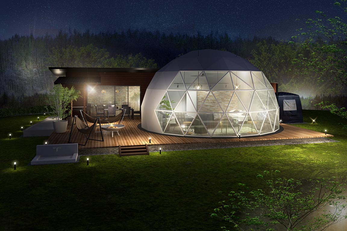 [Building with dog run] Dog Dome