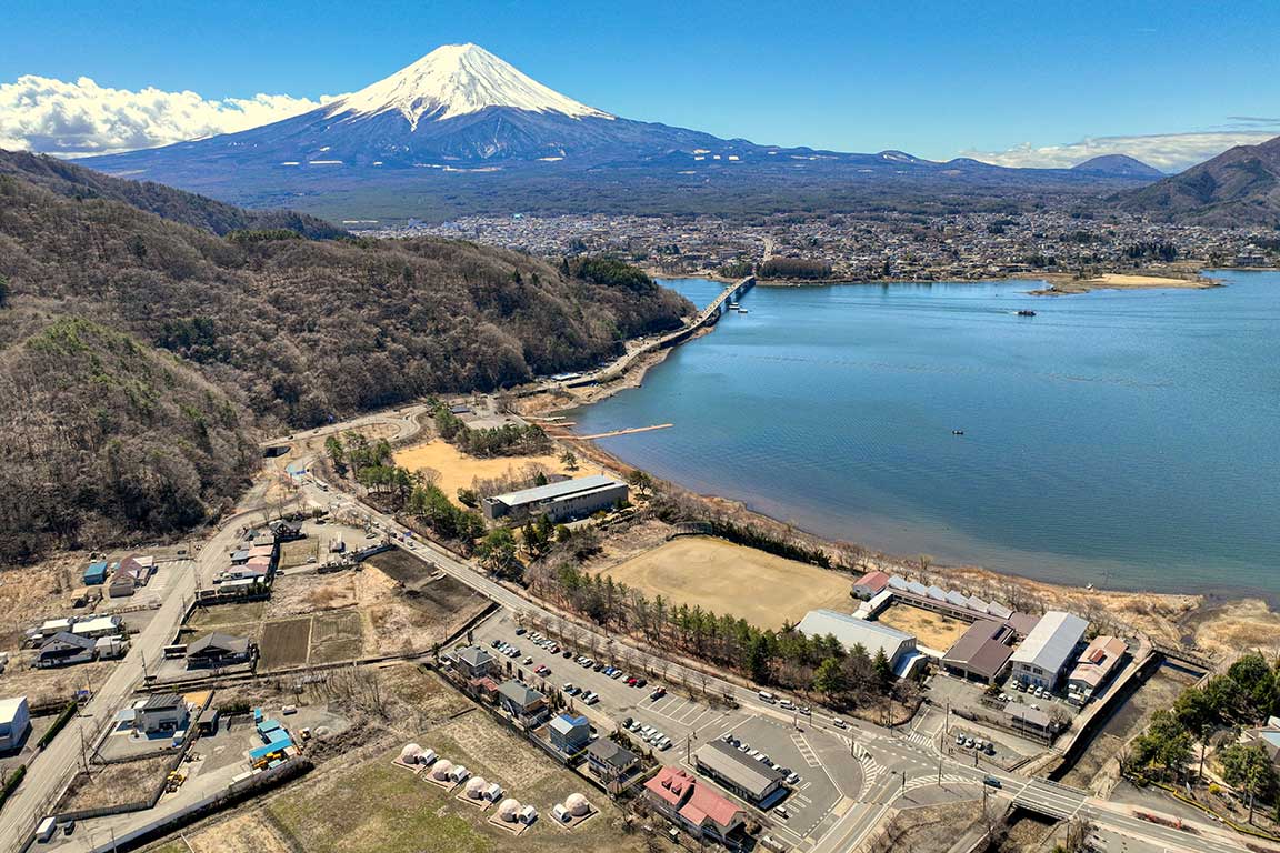 Fuji Kawaguchiko area, the most popular tourist destination in Yamanashi Prefecture