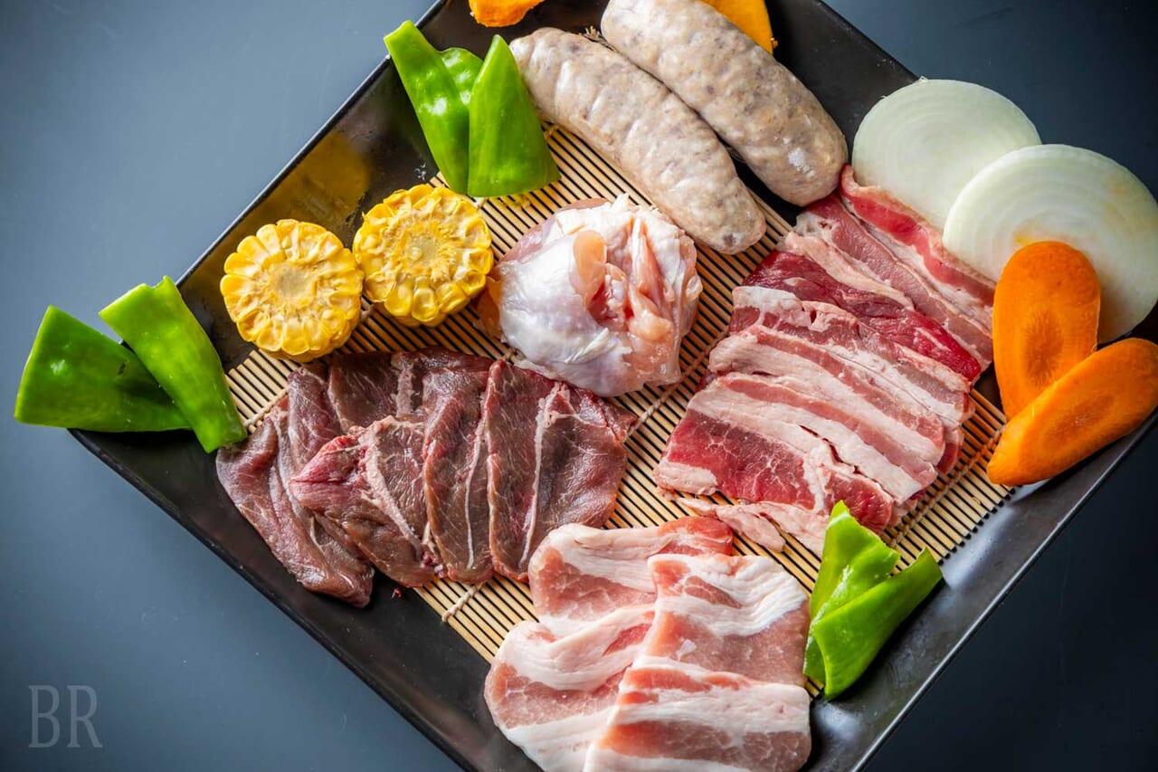 夕食BBQメニュー