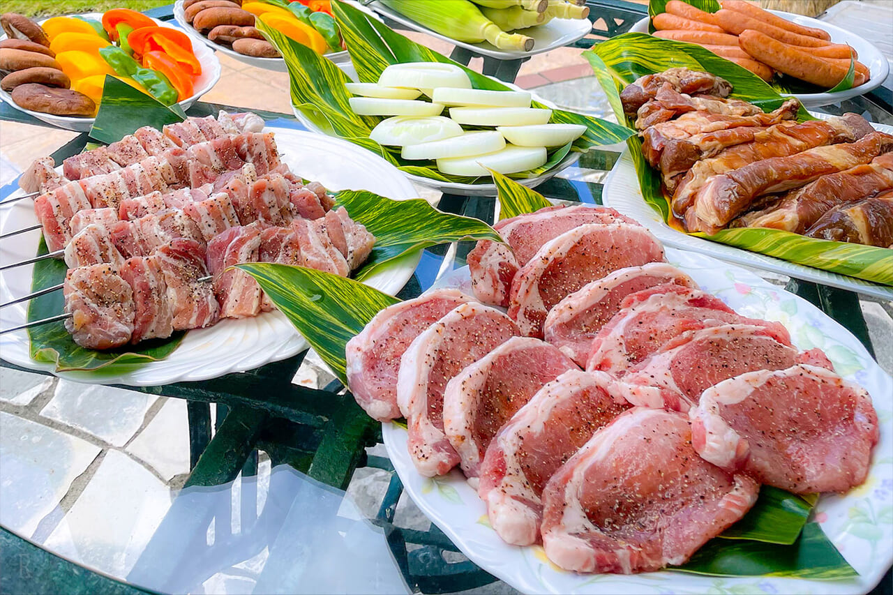 島のごちそうを堪能する本格BBQ