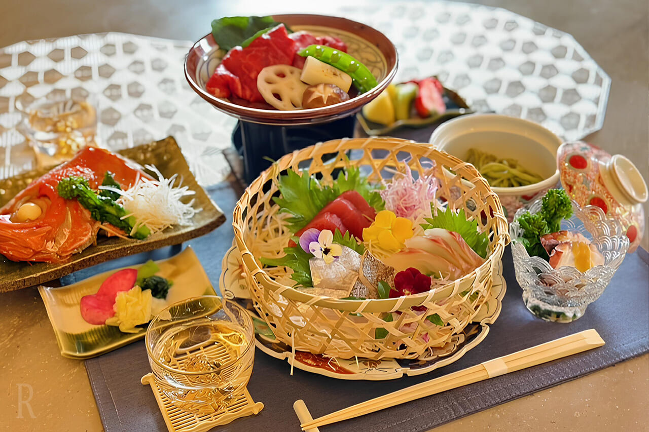 出張シェフによるおまかせフルコースプラン【和食】