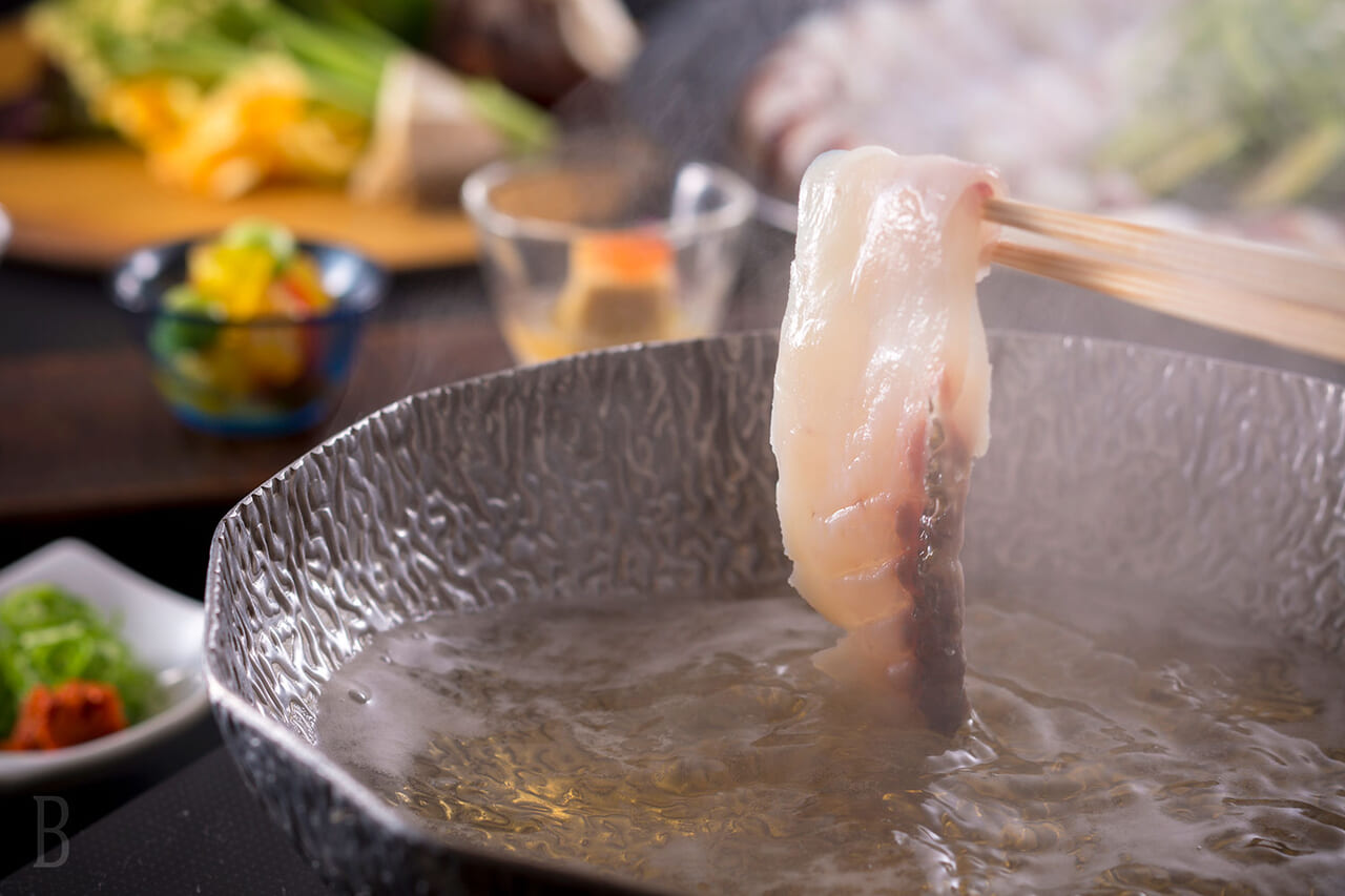 Kagoshima Prefecture pork shoulder loin and yellowtail shabu-shabu course