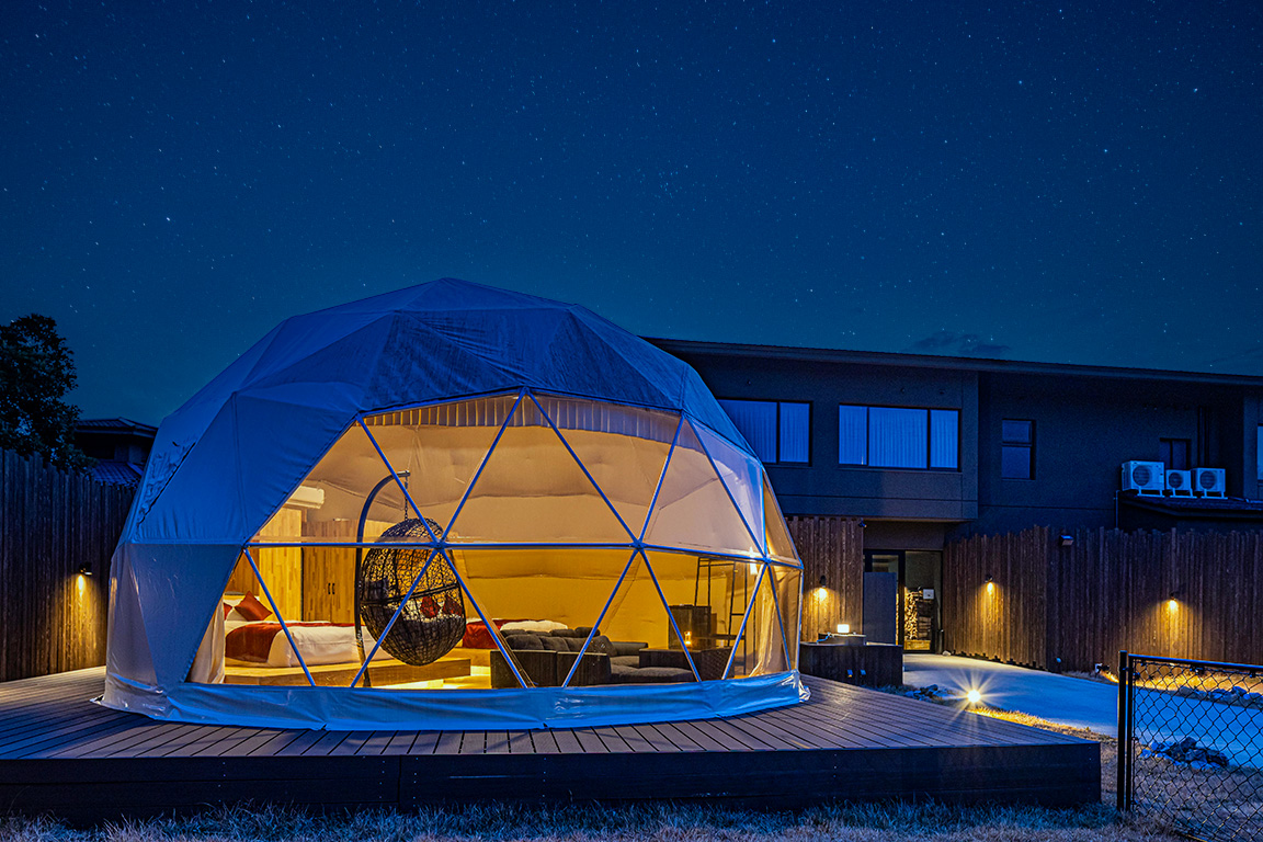 Minami Aso's free-flowing Onsen Glamping ACONCAGUA RESORTS
