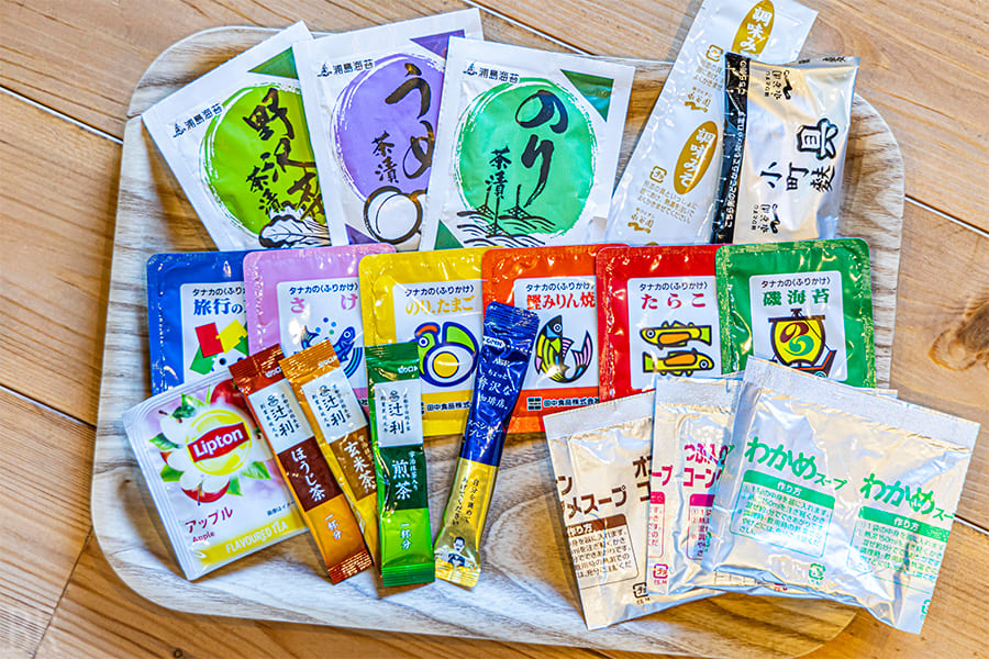 朝食用食材アメニティー